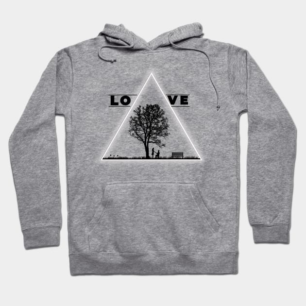 Love Triangle, Proposing, Wedding, Lovers, Nature Hoodie by Stoiceveryday